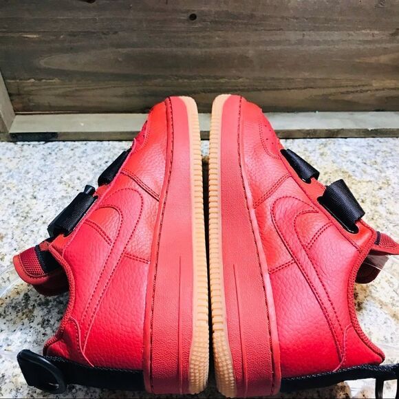 Nike Youth Air Force 1 Utility GS Dune Red AJ6601-600 - Picture 7 of 9